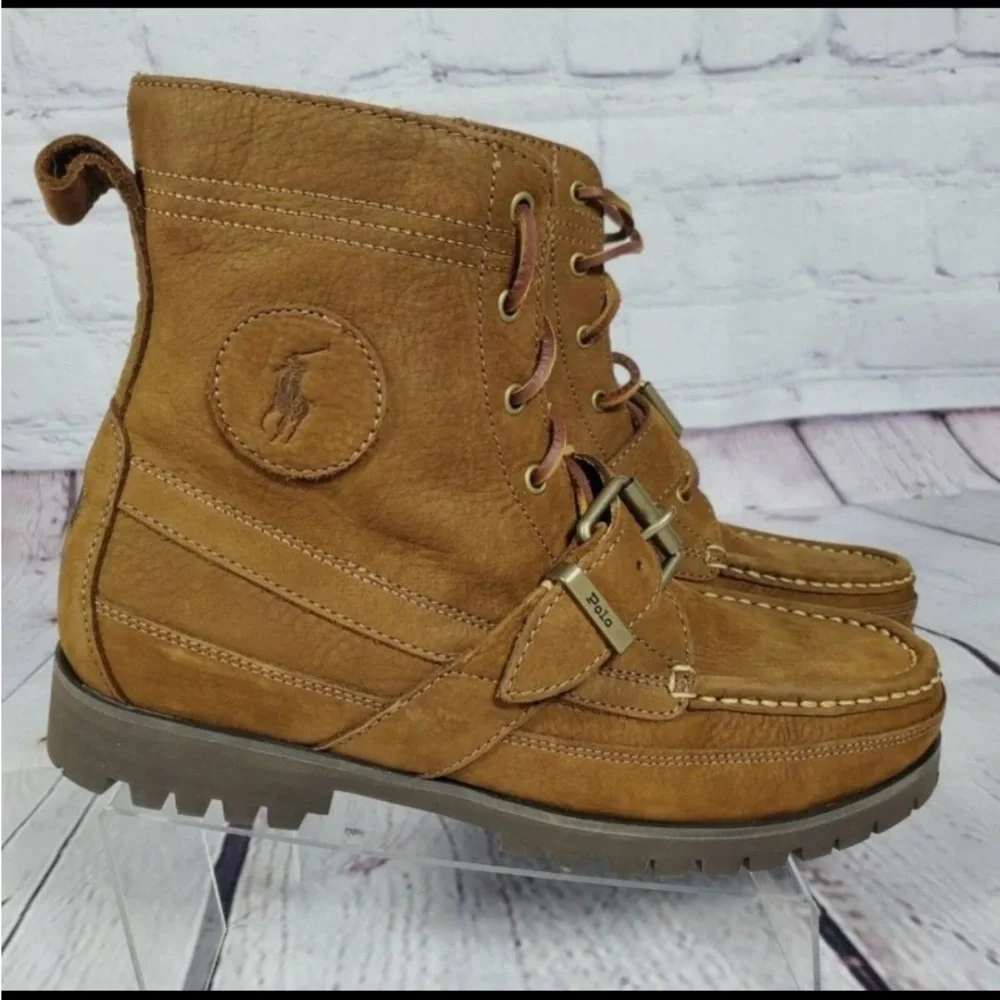 Classic Authentic Men’s Ralph Lauren Polo Ranger Boots,  Sz 9.5 NWOT - Picture 3 of 8